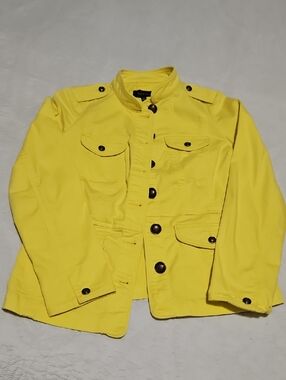 Talbots Yellow Military-Style Jacket